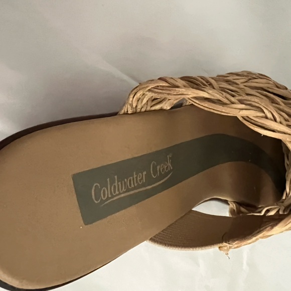 Woven wedge heeled slides by Coldwater Creek in size 6 1/2 - Picture 9 of 16